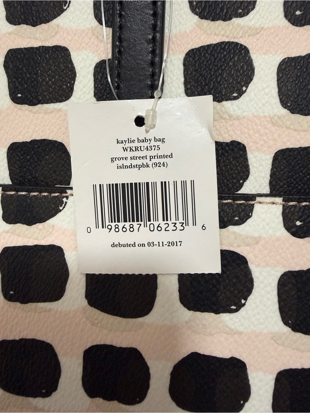 NWT kate spade Black and Pink Baby Bag - Picture 6 of 6